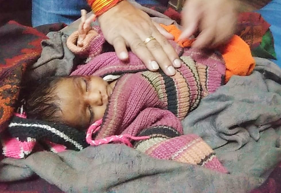 फोटो 29 बीएनडीपी 20- घायल तीन माह की काजल। संवाद फोटो 29 बीएनडीपी 20- घायल तीन माह की काजल। संवाद