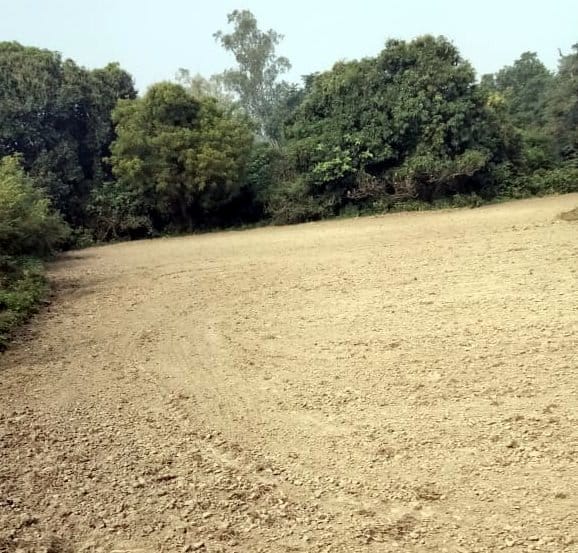 फसल कटने के बाद खाली पड़ा खेत फसल कटने के बाद खाली पड़ा खेत