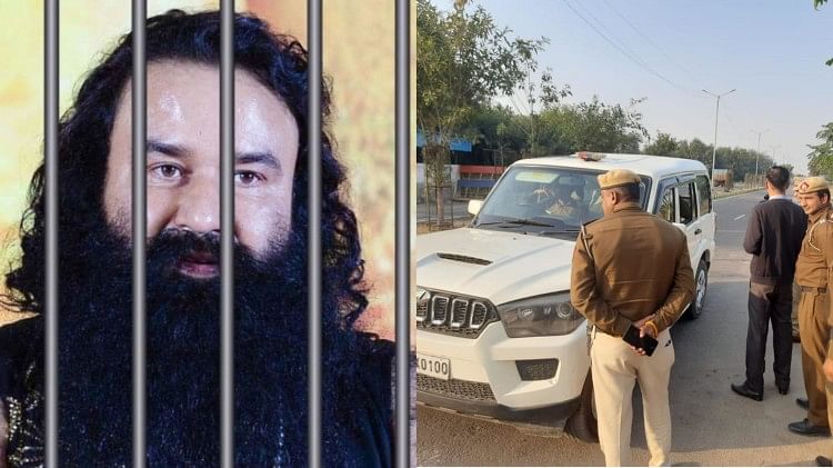 Haryana: Ram Rahim again behind bars, Honeypreet arrives to drop him off in a convoy of four vehicles