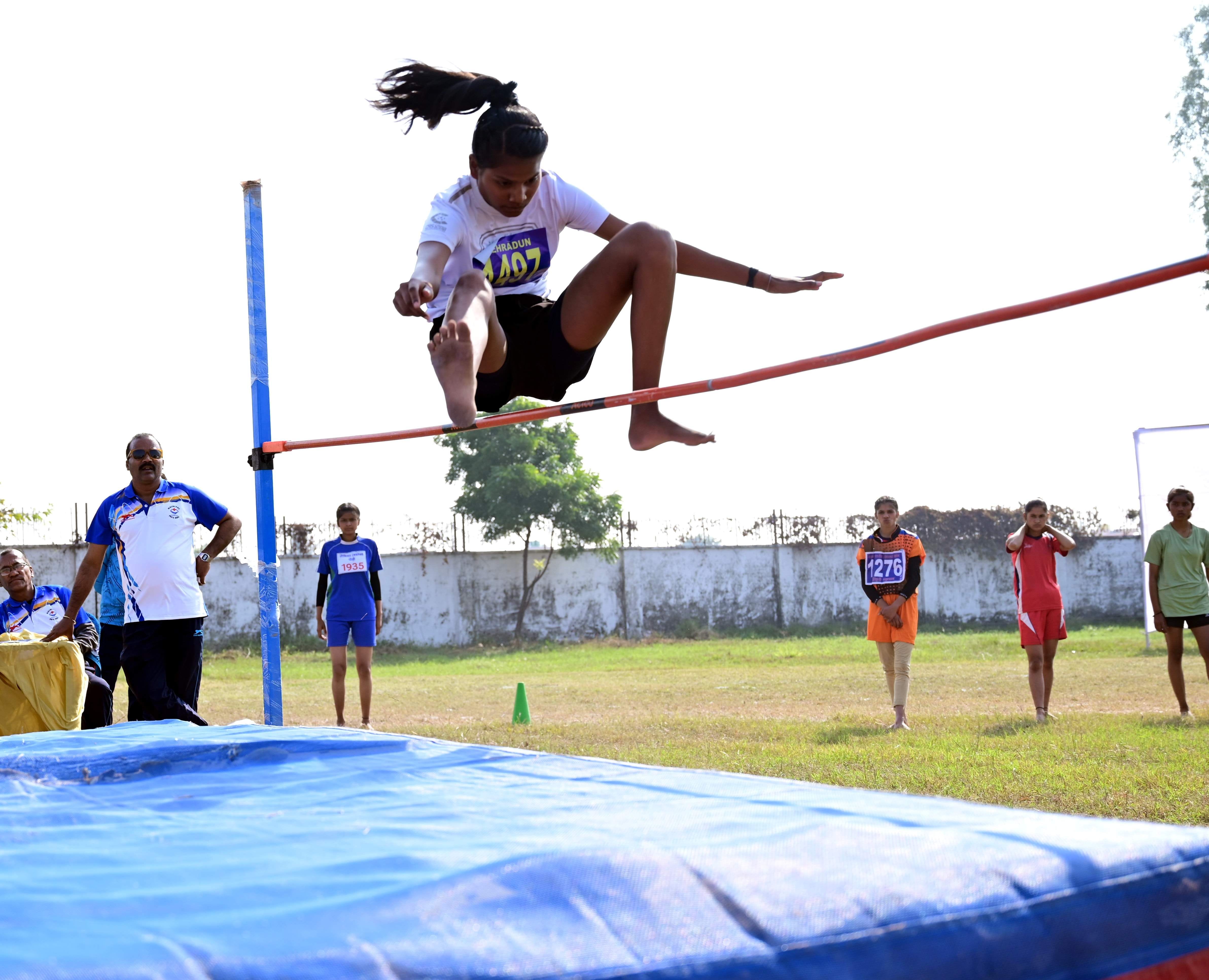 हल्द्वानी आर्यमान विक्रम बिड़ला स्कूल में आयोजित राज्य स्तरीय विद्यालयी एथलेटिक्स, सांस्कृतिक