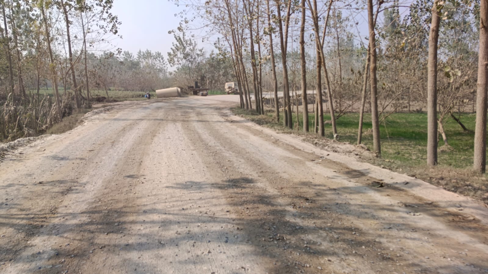 अधूरा पड़ा गंगोह करनाल मार्ग अधूरा पड़ा गंगोह करनाल मार्ग