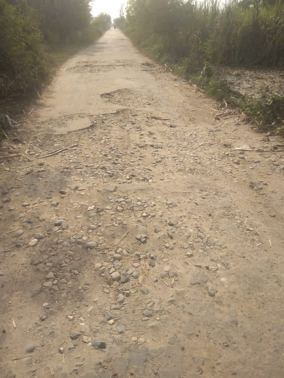 बड़गांव क्षेत्र में खस्ताहाल पड़ी सर्विस रोड बड़गांव क्षेत्र में खस्ताहाल पड़ी सर्विस रोड