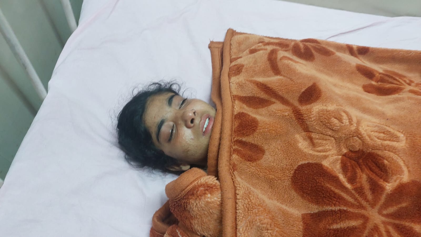 दुर्घटना में घायल महिला