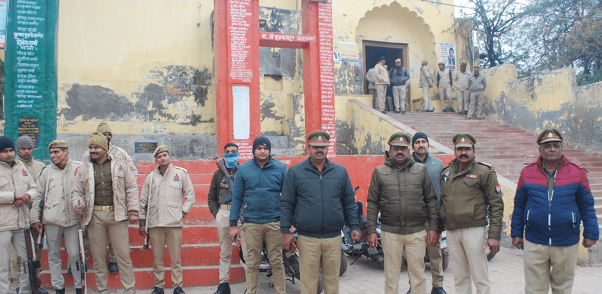 हाथरस कोर्ट में बिटिया प्रकरण की सुनवाई के दौरान सुरक्षा