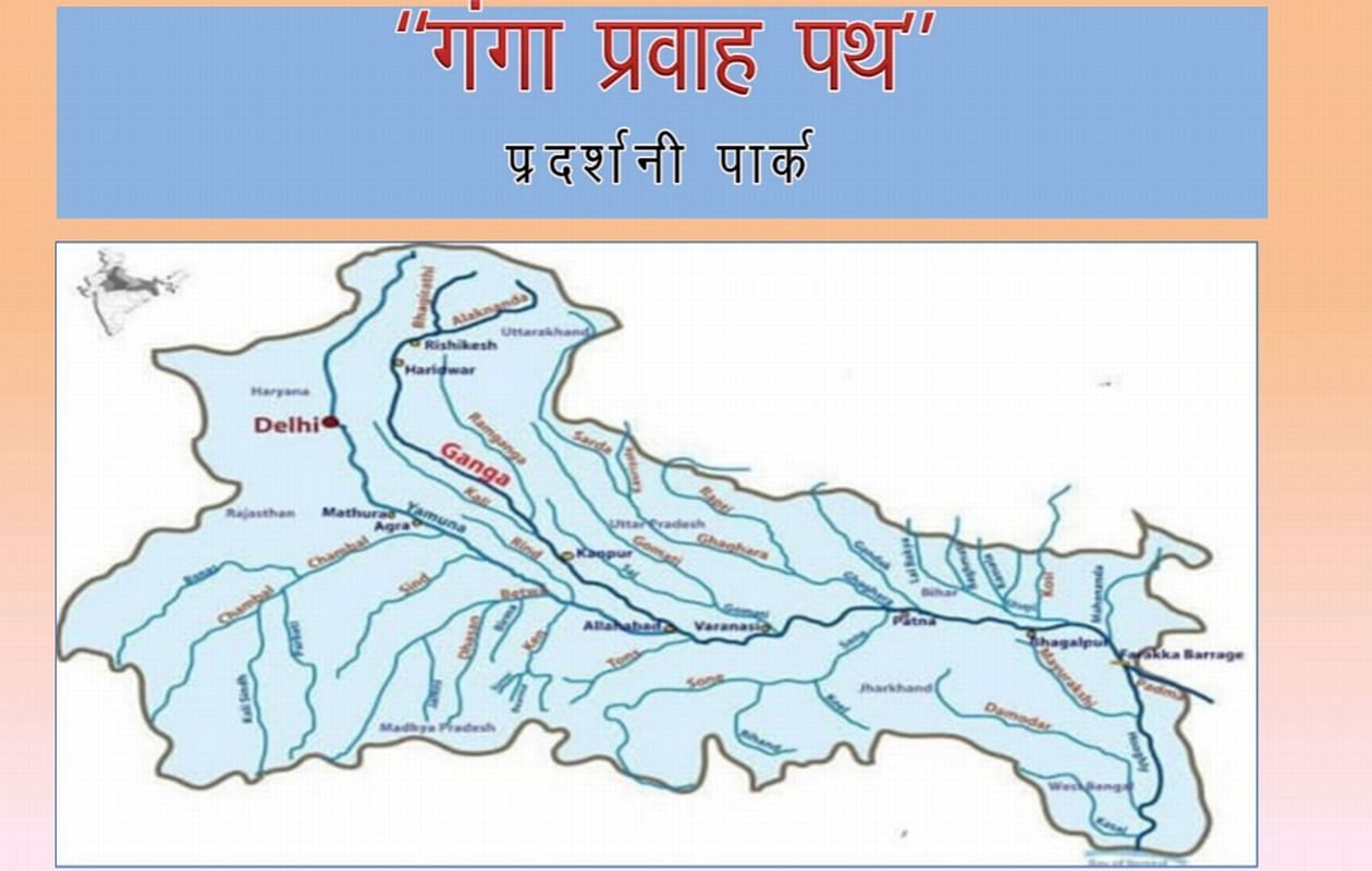 गंगा प्रवाह पथ प्रदर्शनी पार्क का नक्शा । संवाद