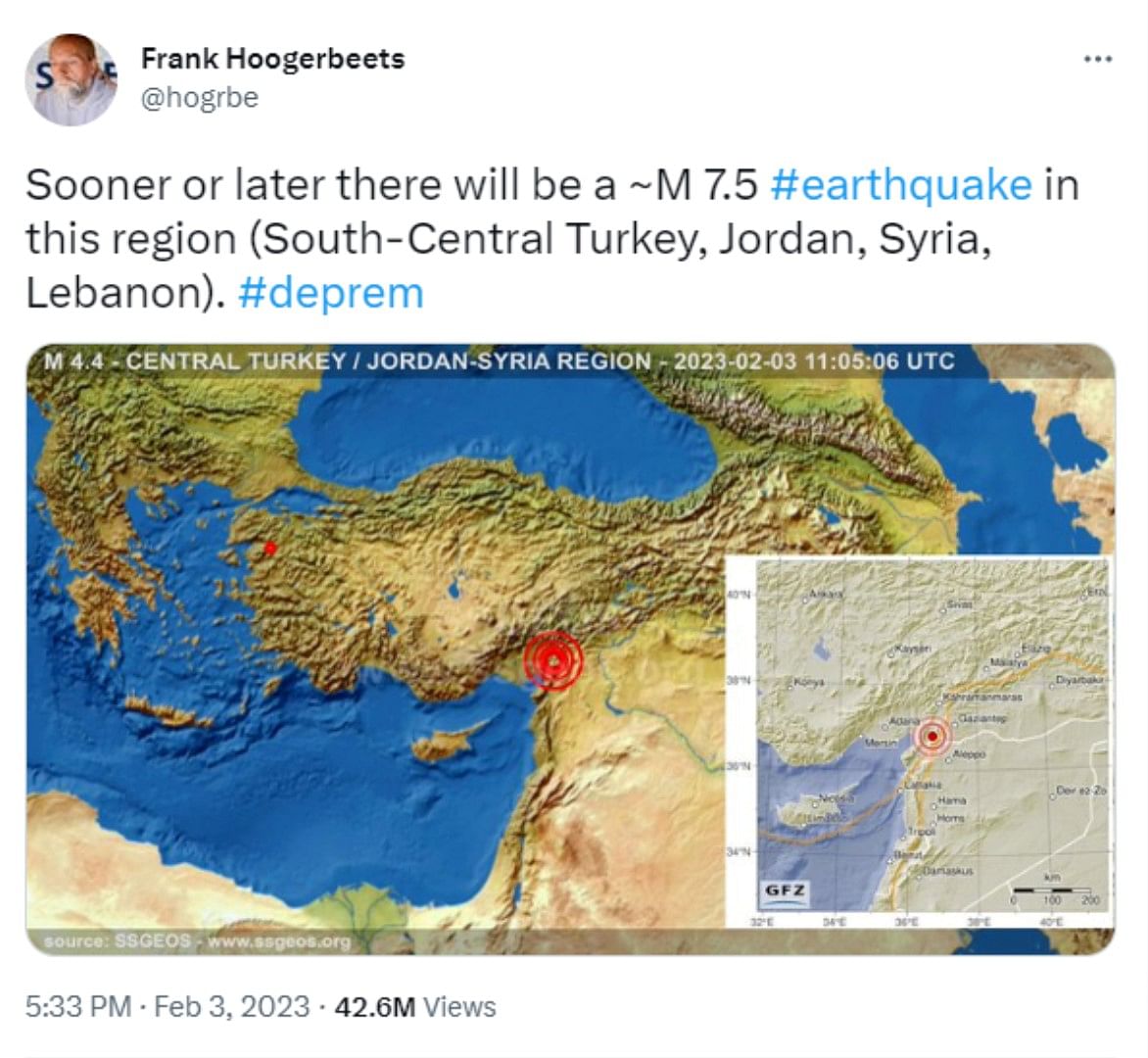 तुर्किए-सीरिया भूकंप: इस शोधकर्ता ने पहले ही कर दी थी भविष्यवाणी