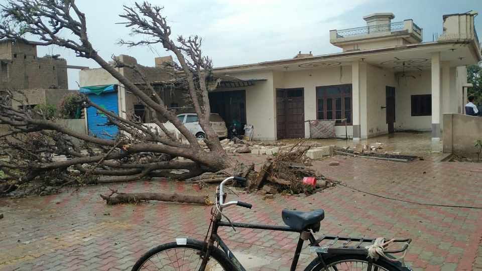 पंजाब के अबोहर जिले में बवंडर ने मचाई तबाही, 50 से अधिक घर हुए छतिग्रस्त, देखिए दिल दहलाने वाली तस्वीरें Tornado wreaks havoc in Abohar district of Punjab, more than 50 houses damaged, see shocking pictures