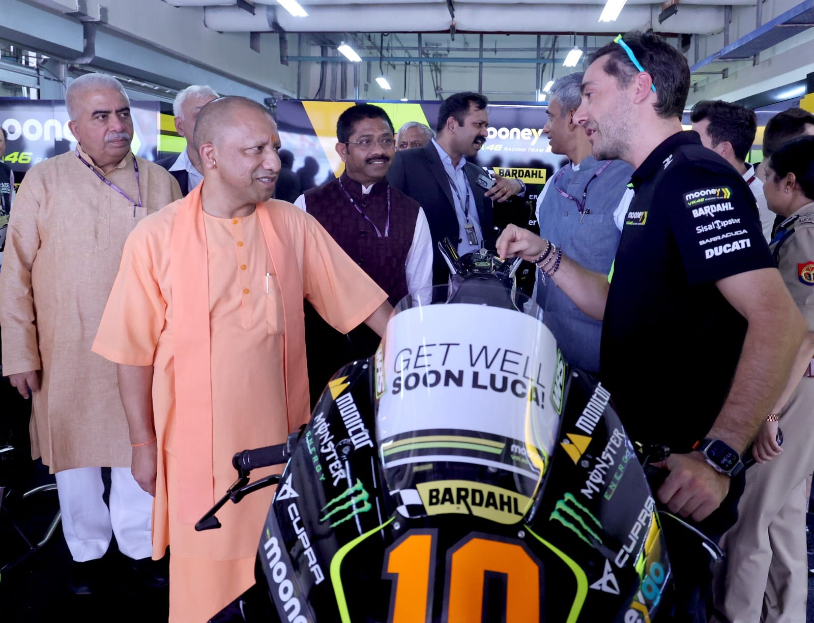 CM Yogi Adityanath Moto GP Race