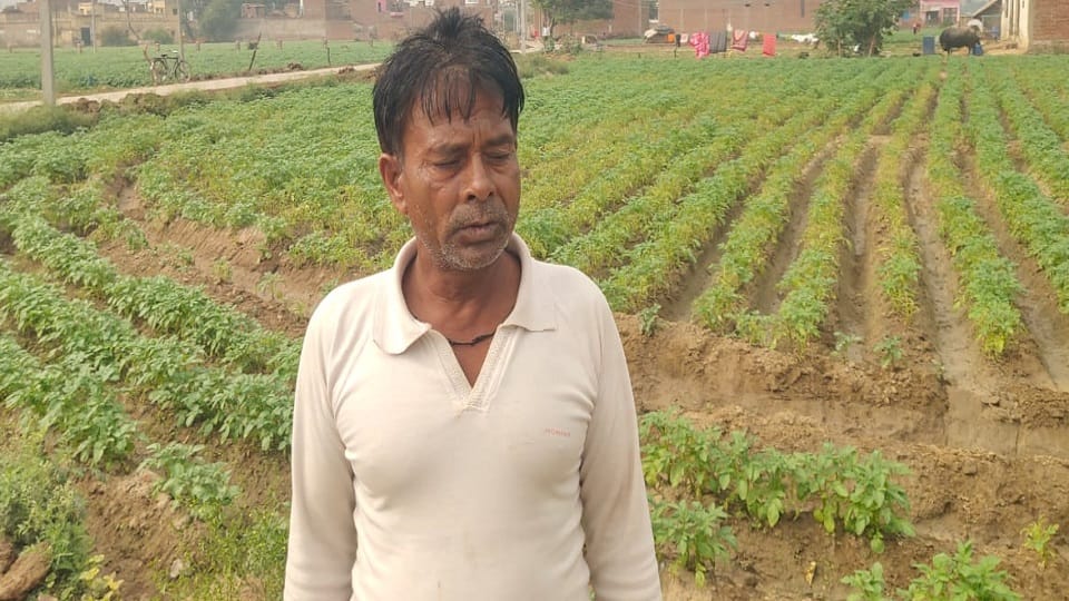 चिंंतित किसान