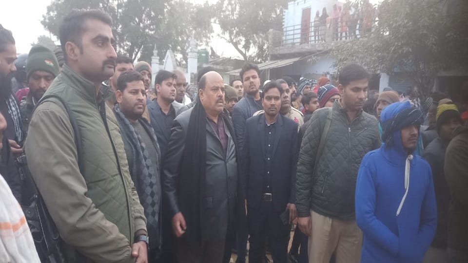 मौके पर बरौली विधायक जयवीर सिंह