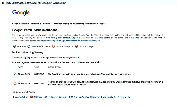 Google News & Discover down: दुनियाभर में गूगल की सेवाएं हुईं प्रभावित; न्यूज, डिस्कवर और ट्रेंड्स पर पड़ा असर