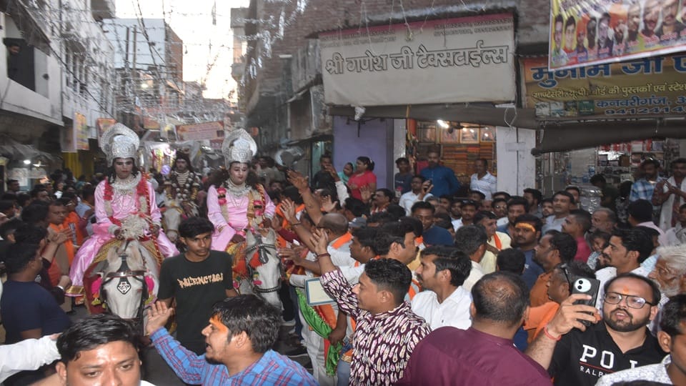 देहली गेट पर  शोभायात्रा को लेकर हंगामा