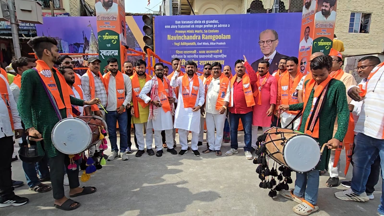 PM Modi Welcome in Varanasi