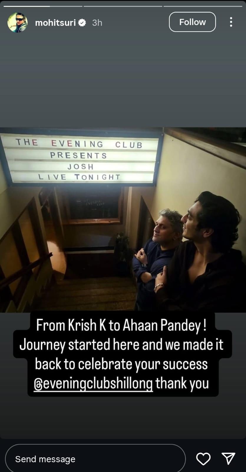 सैयारा की सफलता पर जश्न: निर्देशक Ahaan Panday और Mohit Suri पहुंचे Shillong, बोले- "यहीं से शुरू हुआ था सफर"