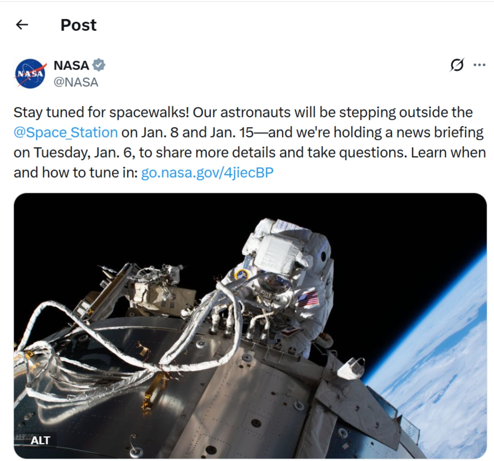 NASA: नासा जनवरी में करेगा इंटरनेशनल स्पेस स्टेशन पर दो बड़े स्पेसवॉक, जानिए क्या है पूरा 'मेगा प्लान'?
