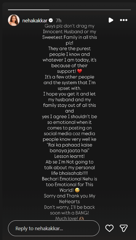 नेहा कक्कड़ ने तलाक अफवाहों पर तोड़ी चुप्पी, पति रोहनप्रीत को किया क्लियर