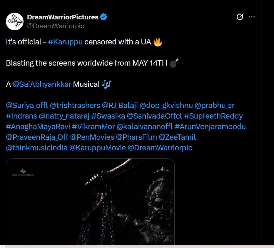 karuppu movie