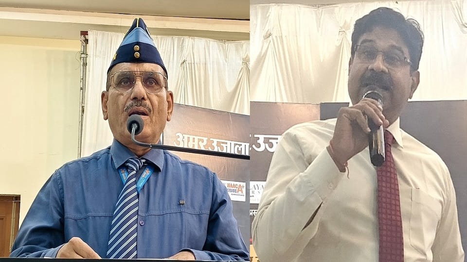 मंगलायतन यूनिवर्सिटी के ब्रिगेडियर समरवीर सिंह व डायरेक्टर गौरव कुमार