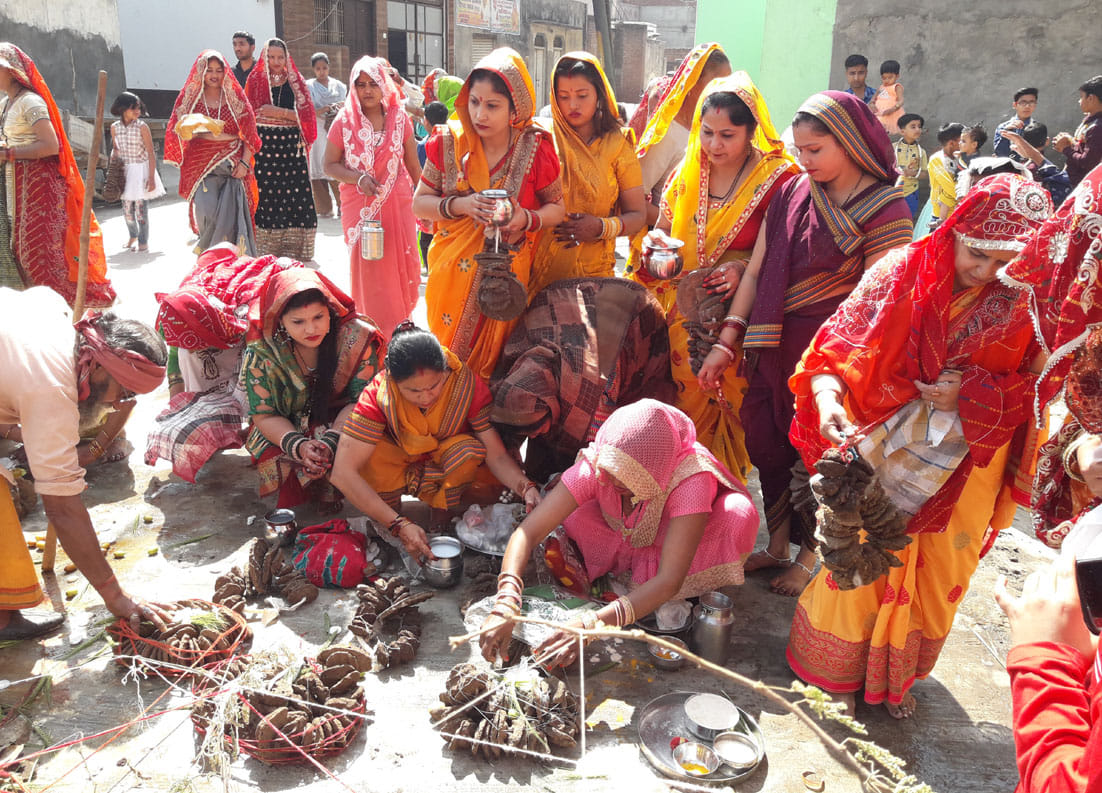 बड़ौत की शिव मूर्ति के पास पूजा अर्चना करती श्रद्धालु बड़ौत की शिव मूर्ति के पास पूजा अर्चना करती श्रद्धालु