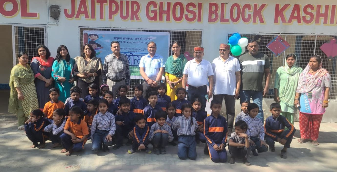 बाजपुर के गांव महेशपुरा विद्यालय में प्रवेशोत्सव को संबोधित करते मुख्य अतिथि राजेश कुमार। संवाद बाजपुर के गांव महेशपुरा विद्यालय में प्रवेशोत्सव को संबोधित करते मुख्य अतिथि राजेश कुमार। संवाद