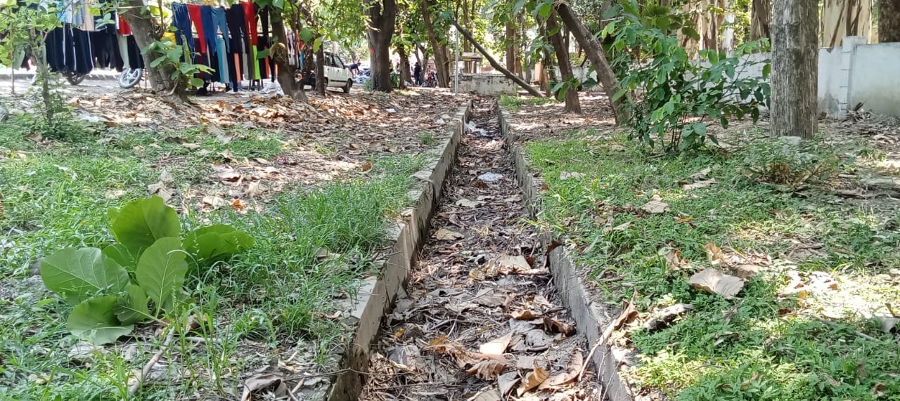 शहर में ब्रह्मचारी घाट के पास हो रही सफाई। संवाद