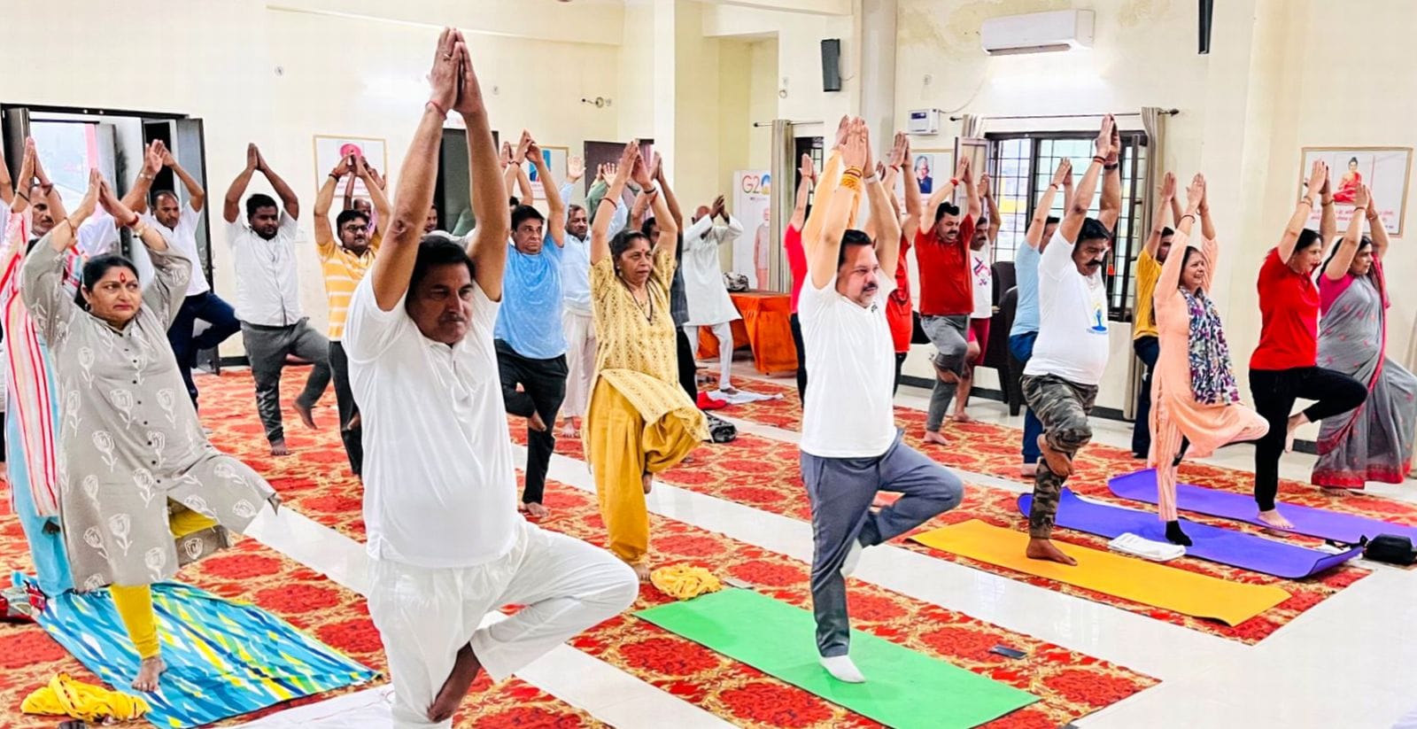 कुंवरगांव में निकाली गई शोभायात्रा। संवाद