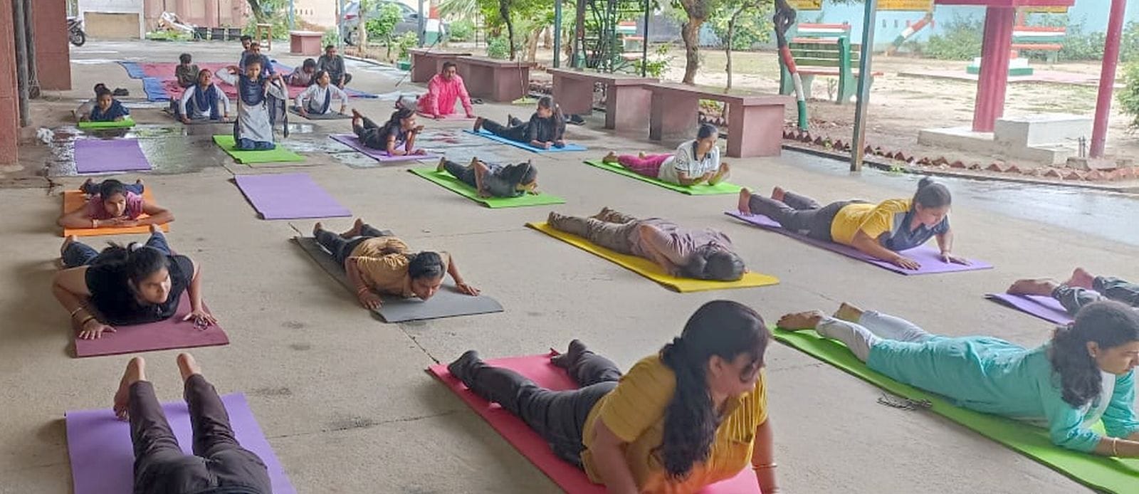 कुंवरगांव में निकाली गई शोभायात्रा। संवाद