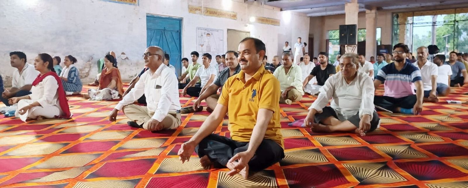 कुंवरगांव में निकाली गई शोभायात्रा। संवाद