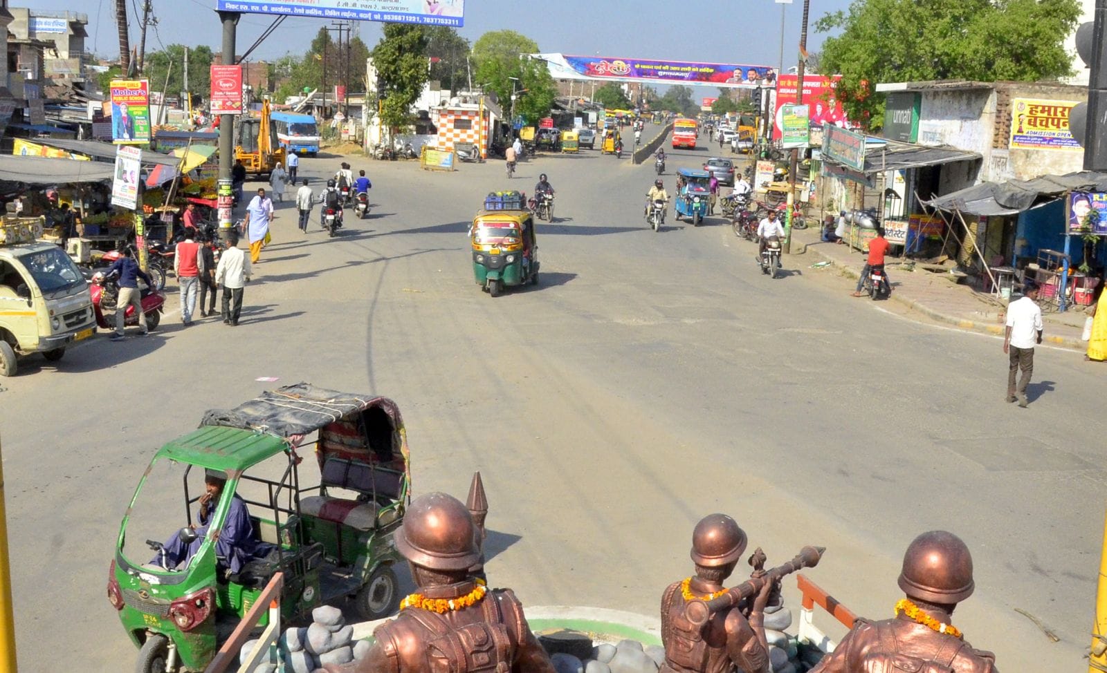 मेडिकल कॉलेज के पास अवंतीबाई तिराहा। संवाद