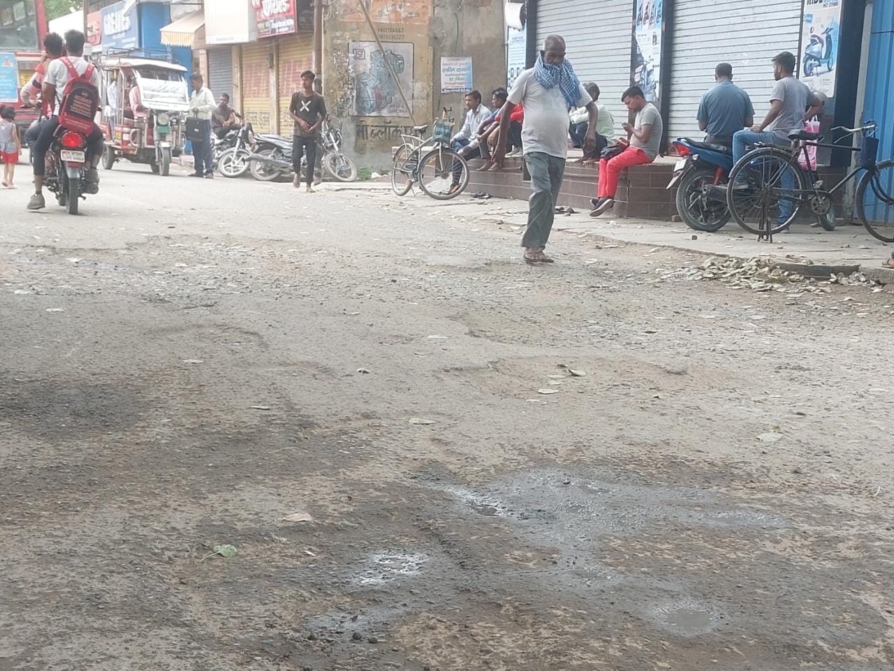 गौरी शंकर मंदिर जाने वाले मार्ग से गुजरते जानवर। संवाद