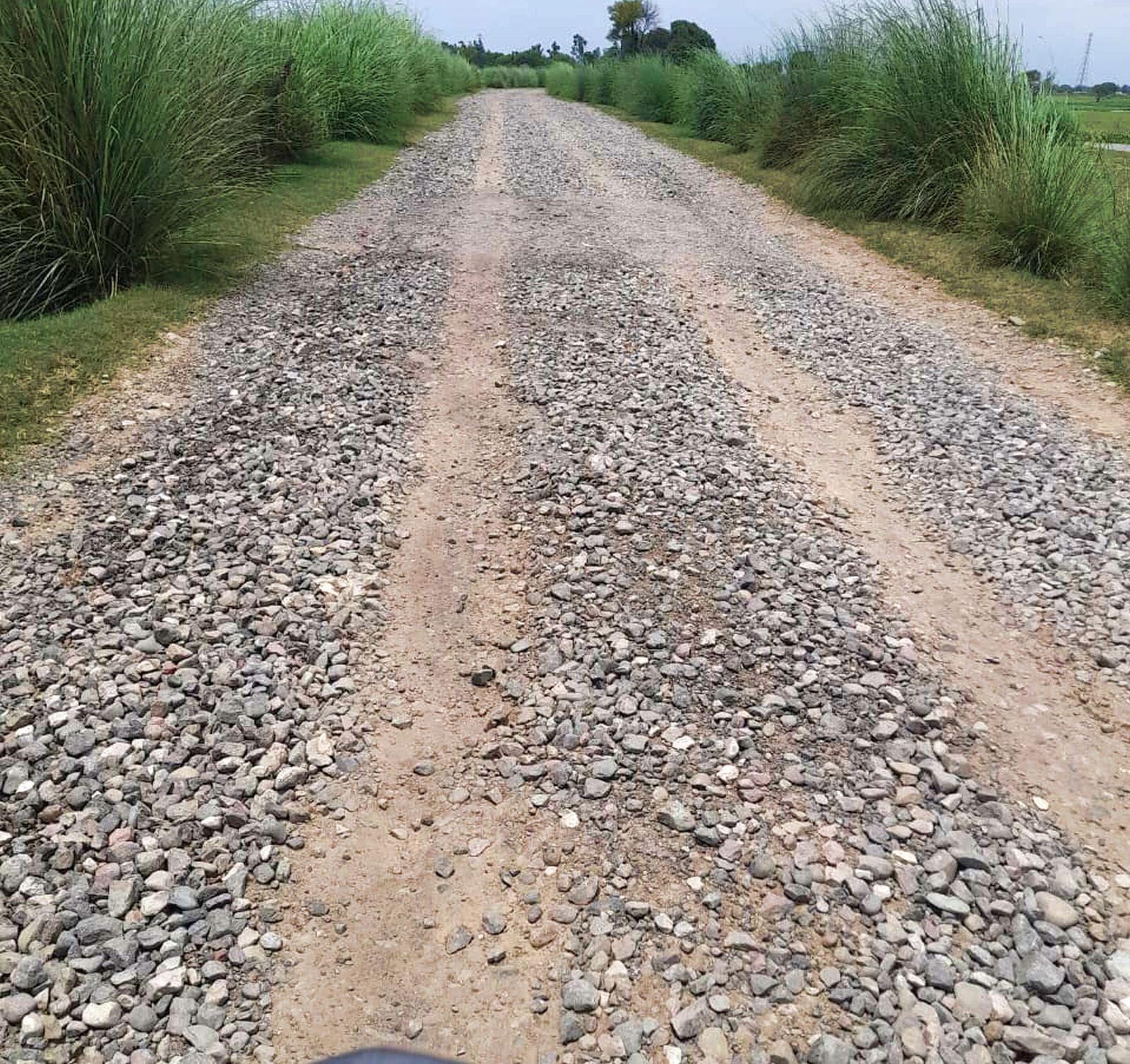 ग्राम सकुर्रा बाढ़ के पानी से क्षतिग्रस्त हुई पुलिया।