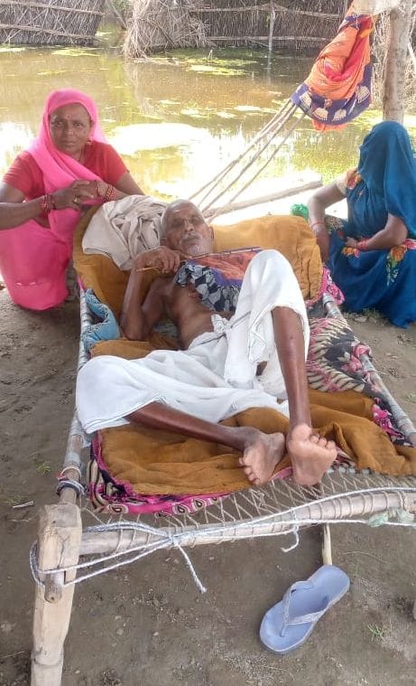 गर्रा नदी का बढ़ा जलस्तर। संवाद