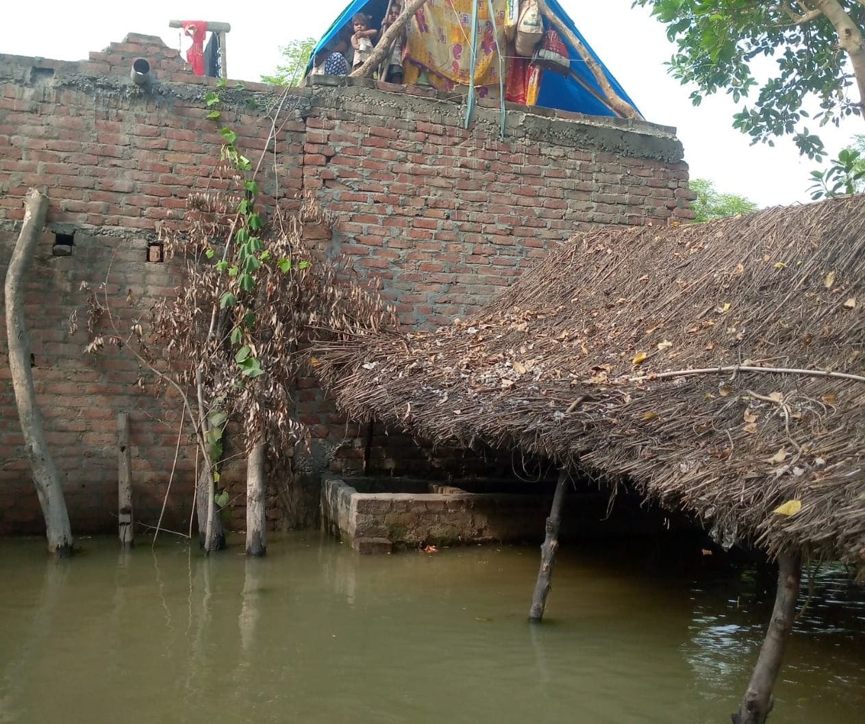 मिर्जापुर के पैलानी में बुखार से पीड़ित पिता पुुुुुुुुुुुुुत्र। संवाद