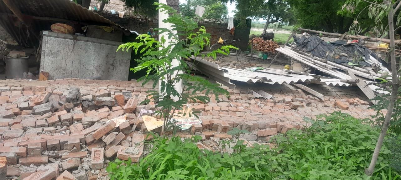 खन्नौत नदी का बढ़ रहा जलस्तर। संवाद