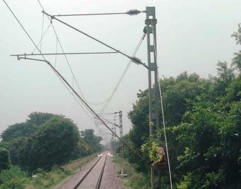 आमान परिवर्तन के बाद शाहगढ़ रेलवे स्टेशन