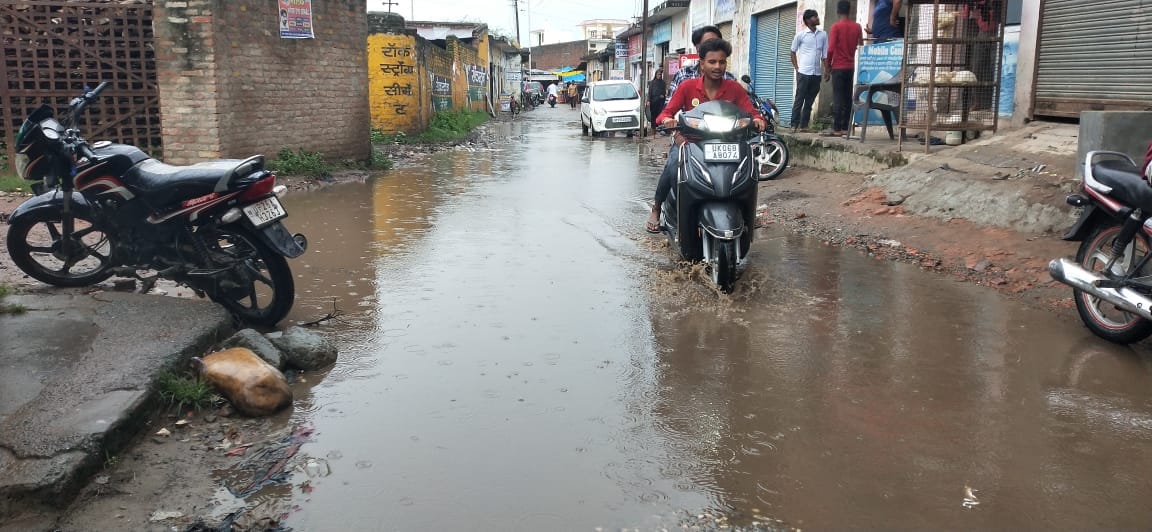 जहानाबाद में बारिश के कारण गिरी धान की फसल । संवाद