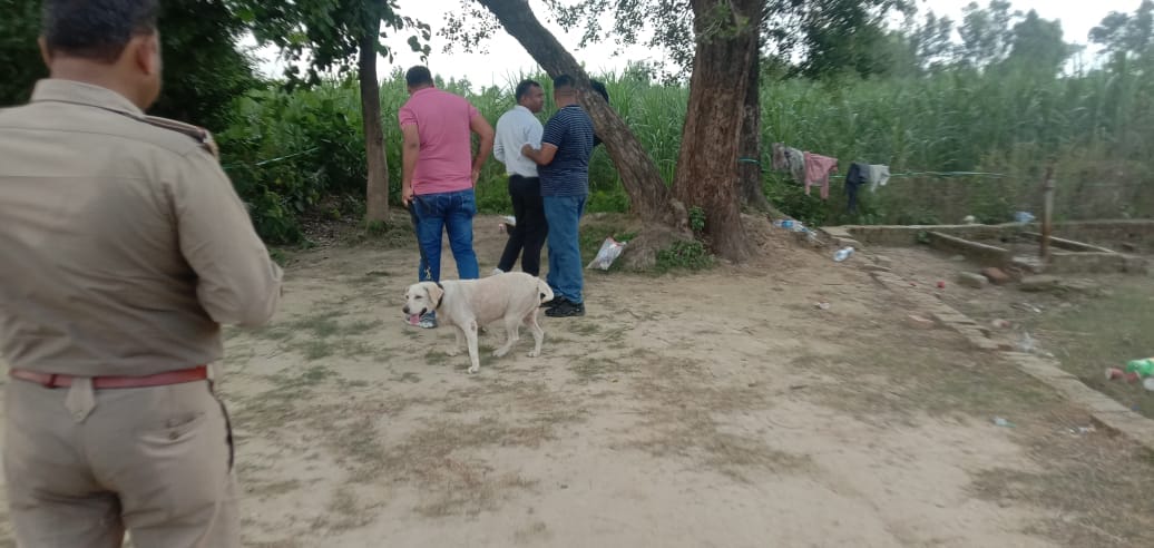 शाहजहांपुर में घटनास्थल का निरीक्षण करते एसपी अशोक कुमार मीणा। संवाद