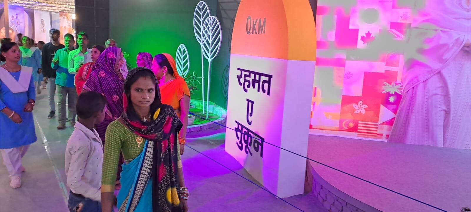 भोड़वाल माजरी गांव में तीन दिवसीय वार्षिक समागम को लेकर तैयार संत निरंकारी आध्यात्मिक स्थल। स