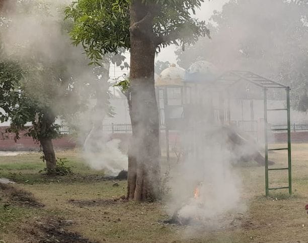 03जेएनडी18 : स्मॉग की चादर से ढका जींद। संवाद