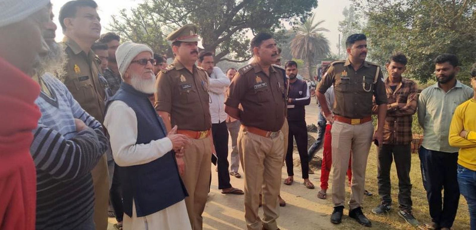 कस्बा रुदायन में क्षतिग्रस्त ईदगाह का गुंबद। संवाद