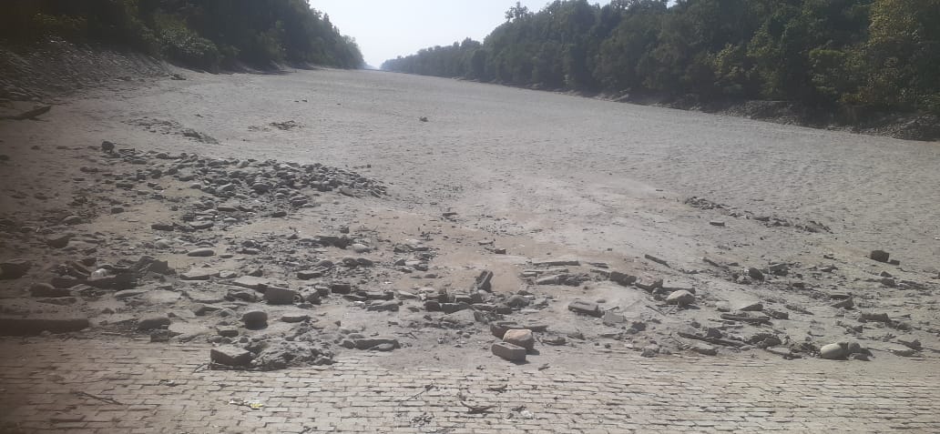 खेत में इंजन से चलते पानी को फैलाता किसान । संवाद खेत में इंजन से चलते पानी को फैलाता किसान । संवाद
