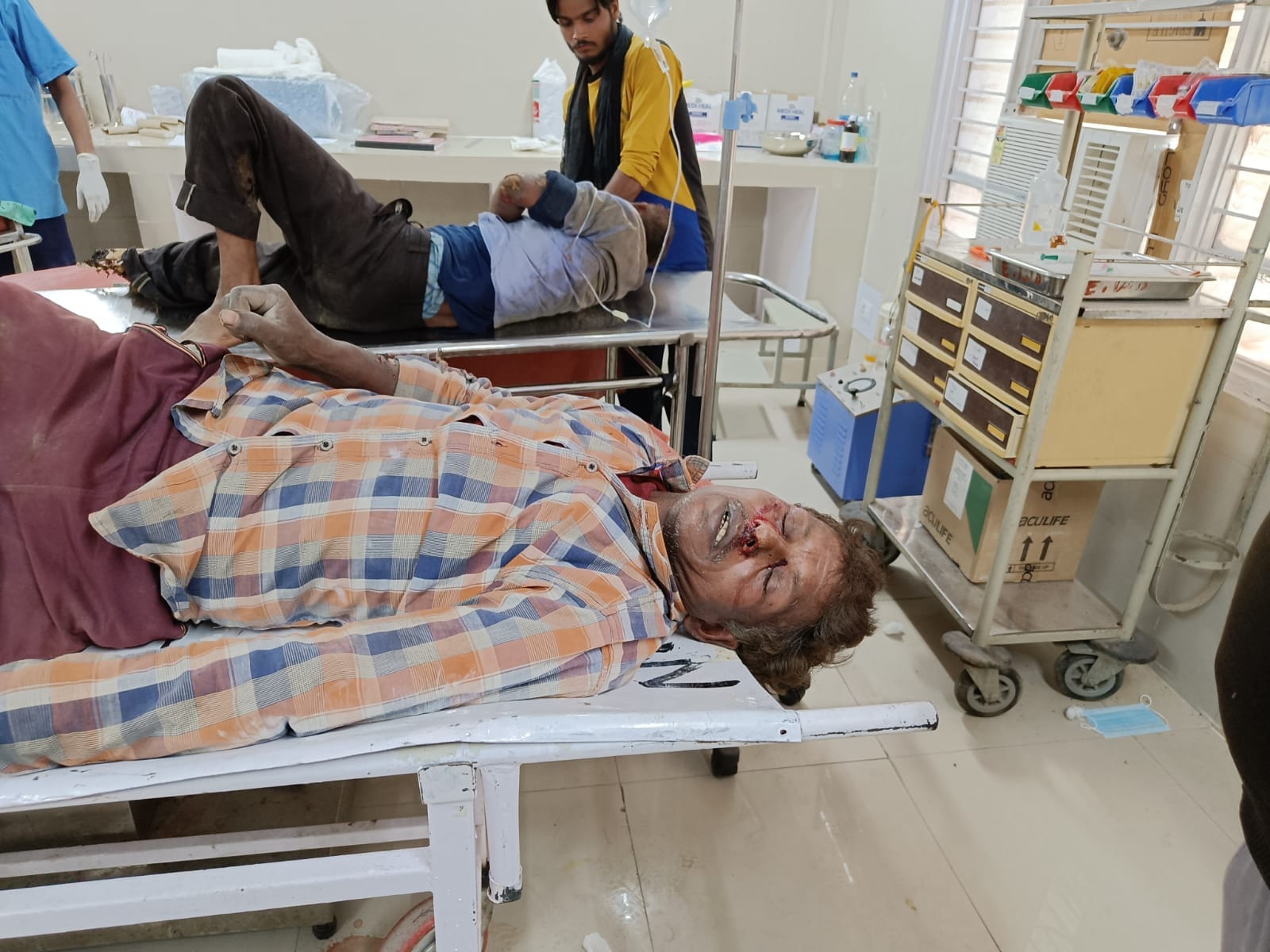 राजकीय मेडिकल कॉलेज में भर्ती इसरार। स्रोत-जागरुक पाठक