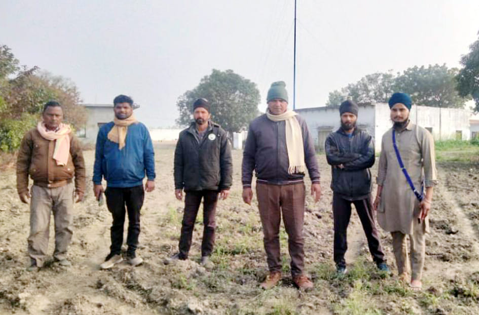 पलिया के कुंवरपुर कलां पंछी फार्म गुरूद्वारा के पास कैमरे में कैद हुआ तेंदुआ। स्त्रोत सीसीटीवी