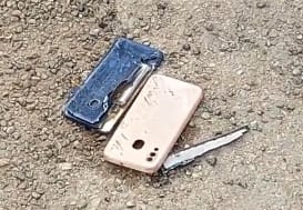 शाहाबाद। घटना स्थल पर कार्रवाई करती पुलिस। शाहाबाद। घटना स्थल पर कार्रवाई करती पुलिस।