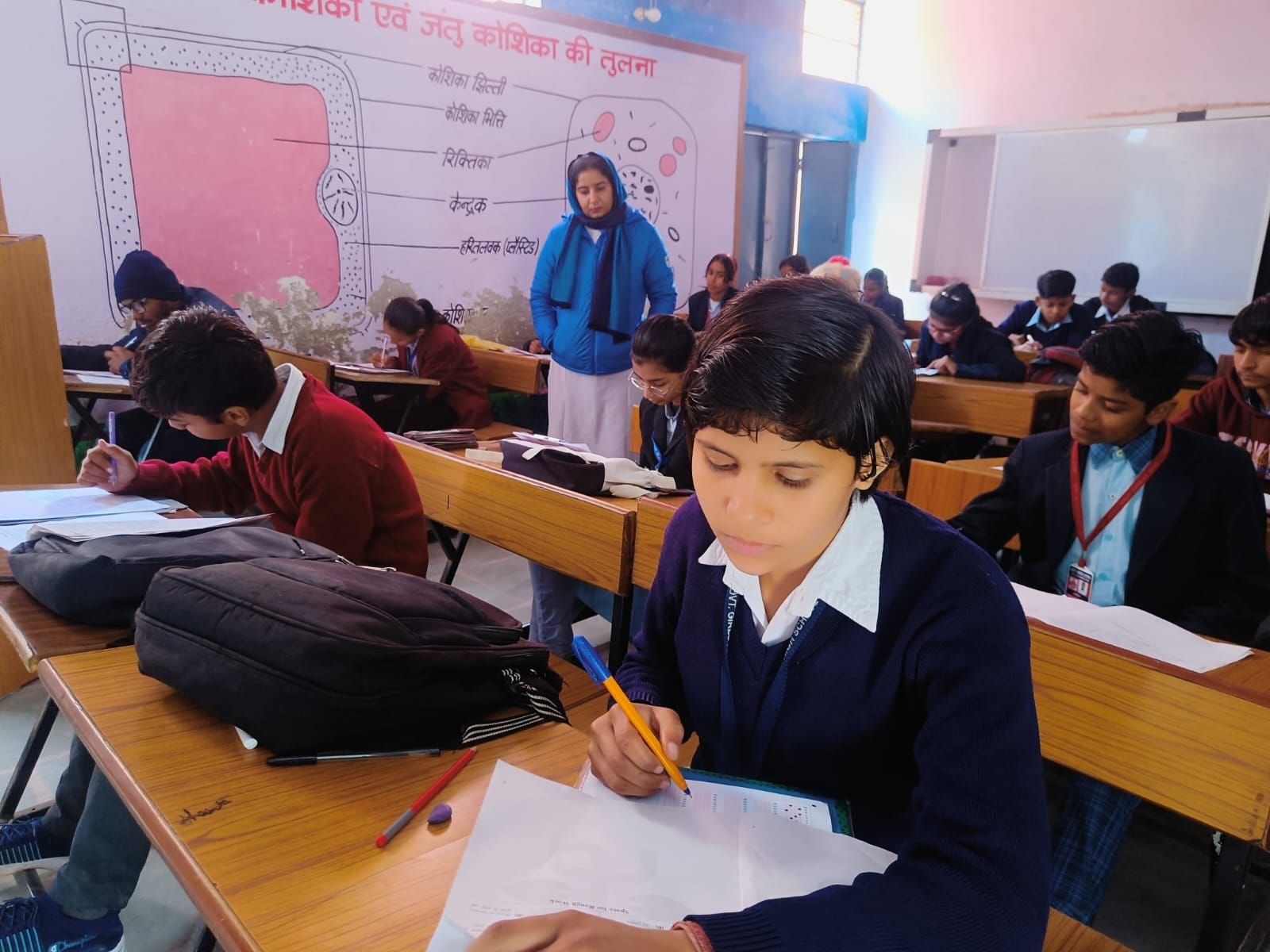 फोटो 02- सोनीपत के मुरथल अड़्डा स्थित राजकीय कन्या वरिष्ठ माध्यमिक विद्यालय में बुनियाद लेवल-1 फोटो 02- सोनीपत के मुरथल अड़्डा स्थित राजकीय कन्या वरिष्ठ माध्यमिक विद्यालय में बुनियाद लेवल-1