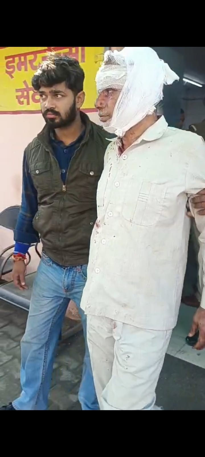 बहेड़ी। घायल कुलजीत कौर