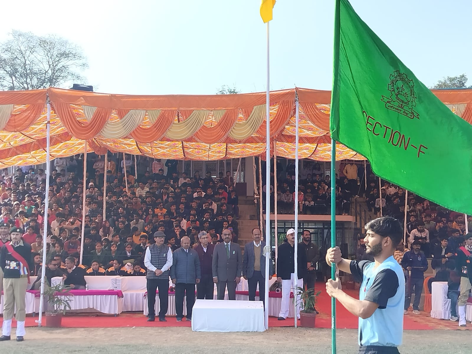 कुरुक्षेत्र। सीटीएस खेल उत्सव के आगाज के दौरान रिले मार्च निकालते हुए छात्र।संवाद कुरुक्षेत्र। सीटीएस खेल उत्सव के आगाज के दौरान रिले मार्च निकालते हुए छात्र।संवाद