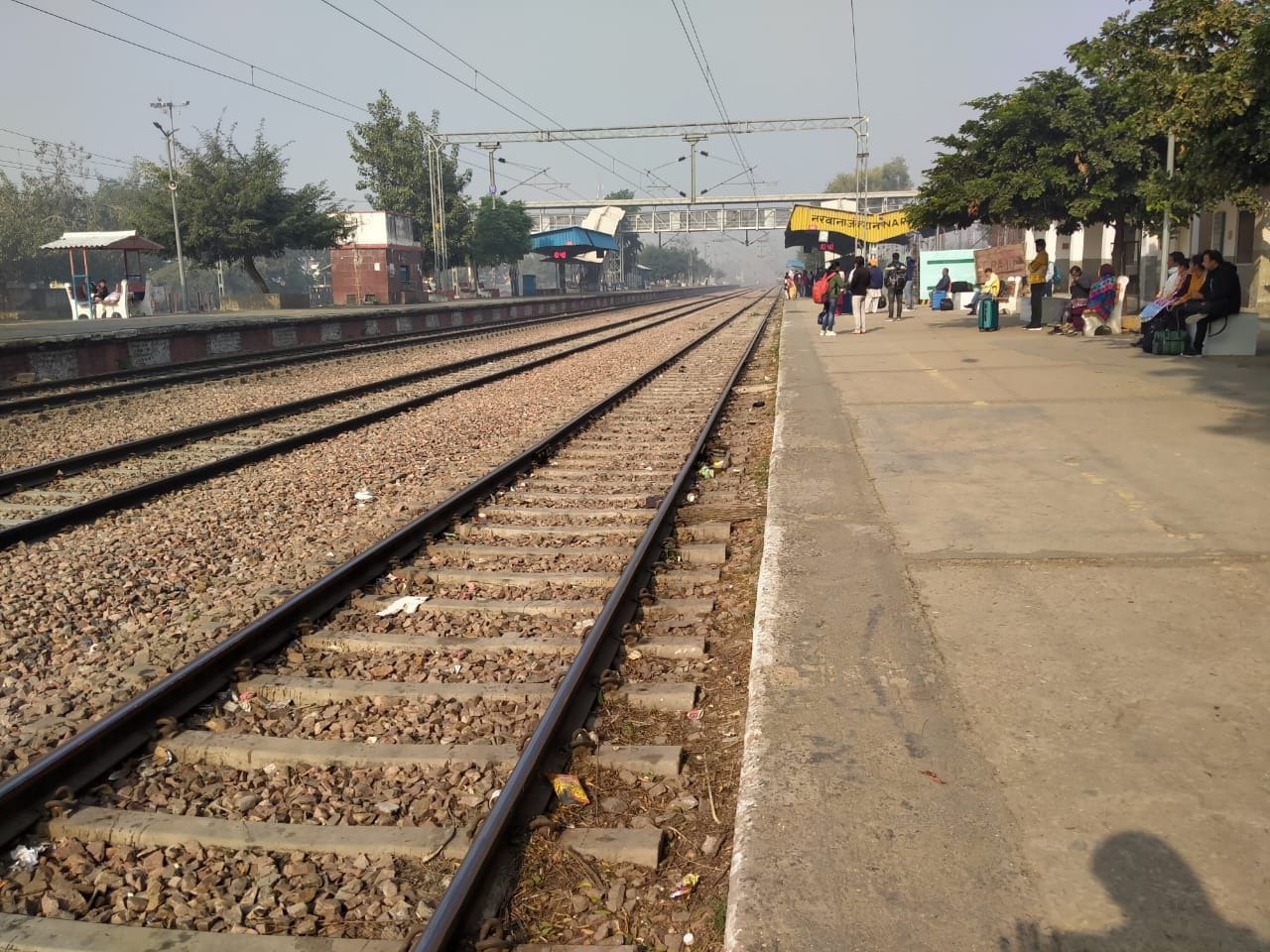 11जेएनडी22 : नरवाना का रेलवे जंक्शन, जहां पर हादसा हुआ है। संवाद
