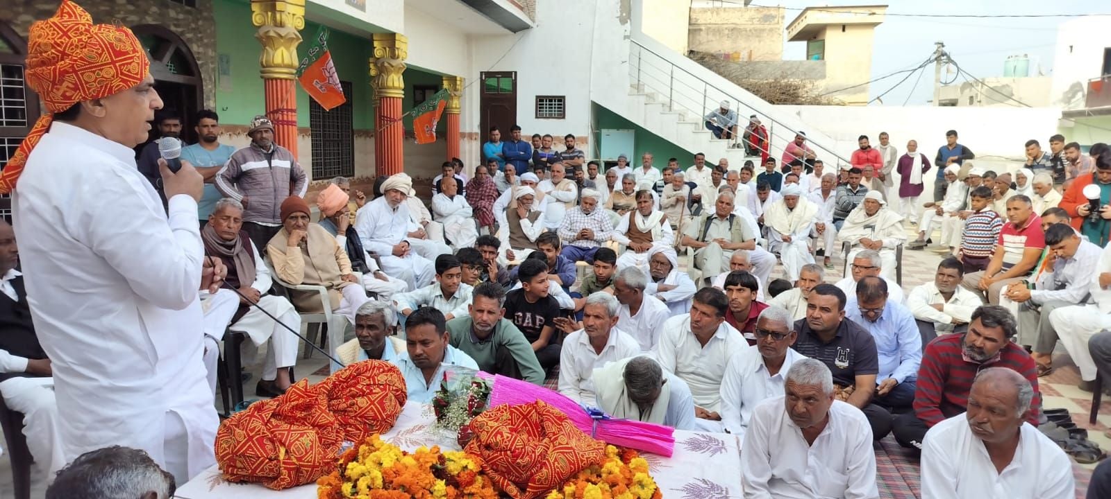 25जेएनडी09 : रिटोली गांव में लोगों को संबोधित करते भाजपा प्रदेश प्रवक्ता कर्मवीर सैनी। संवाद 25जेएनडी09 : रिटोली गांव में लोगों को संबोधित करते भाजपा प्रदेश प्रवक्ता कर्मवीर सैनी। संवाद