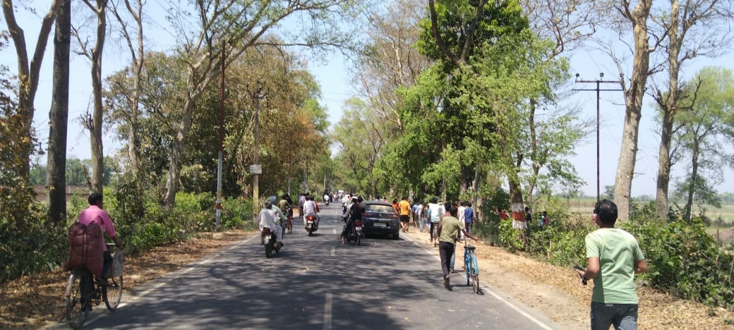 बाघ हमले में घायल शशिकांत। बाघ हमले में घायल शशिकांत।